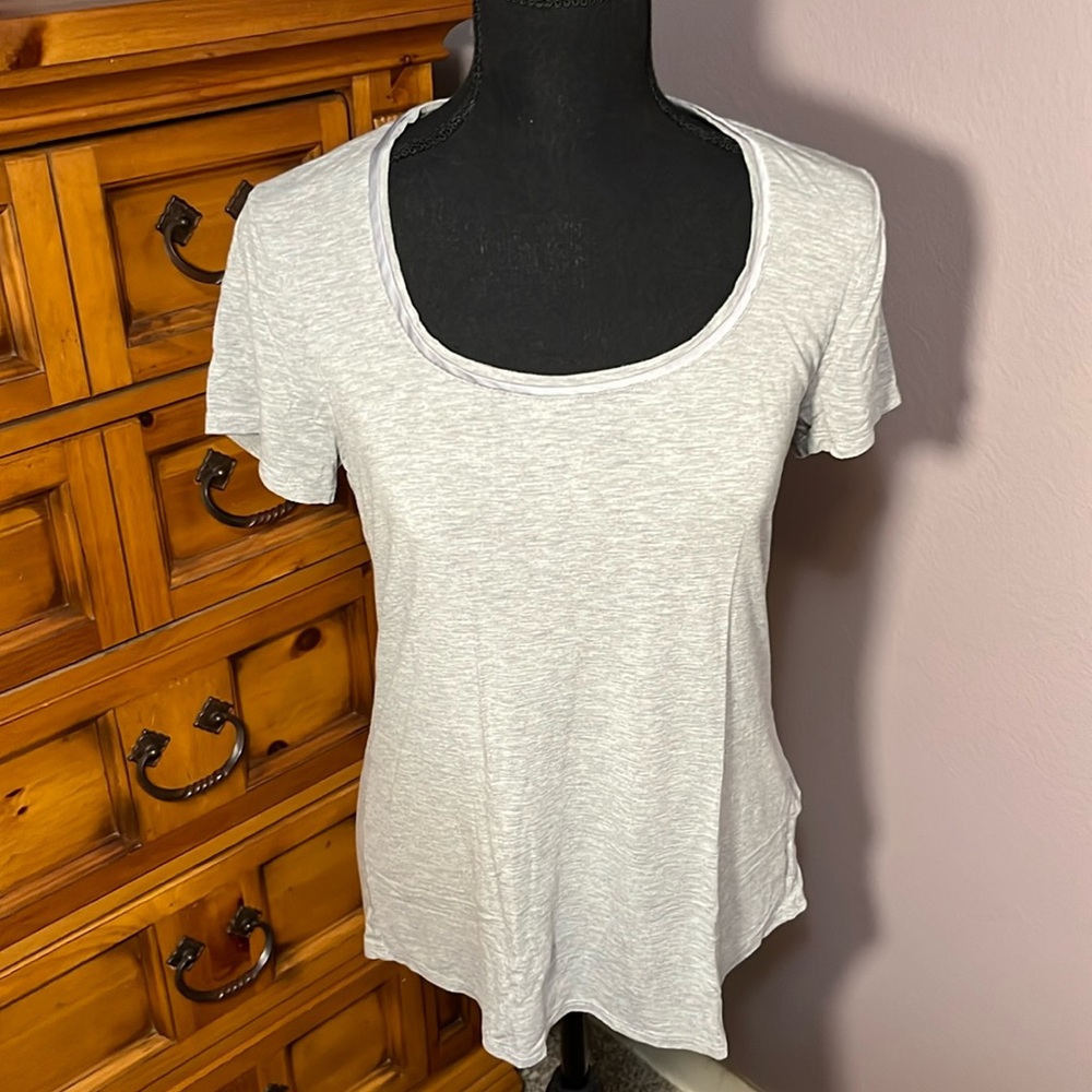 Whbm Gray Basic Tee - image 1